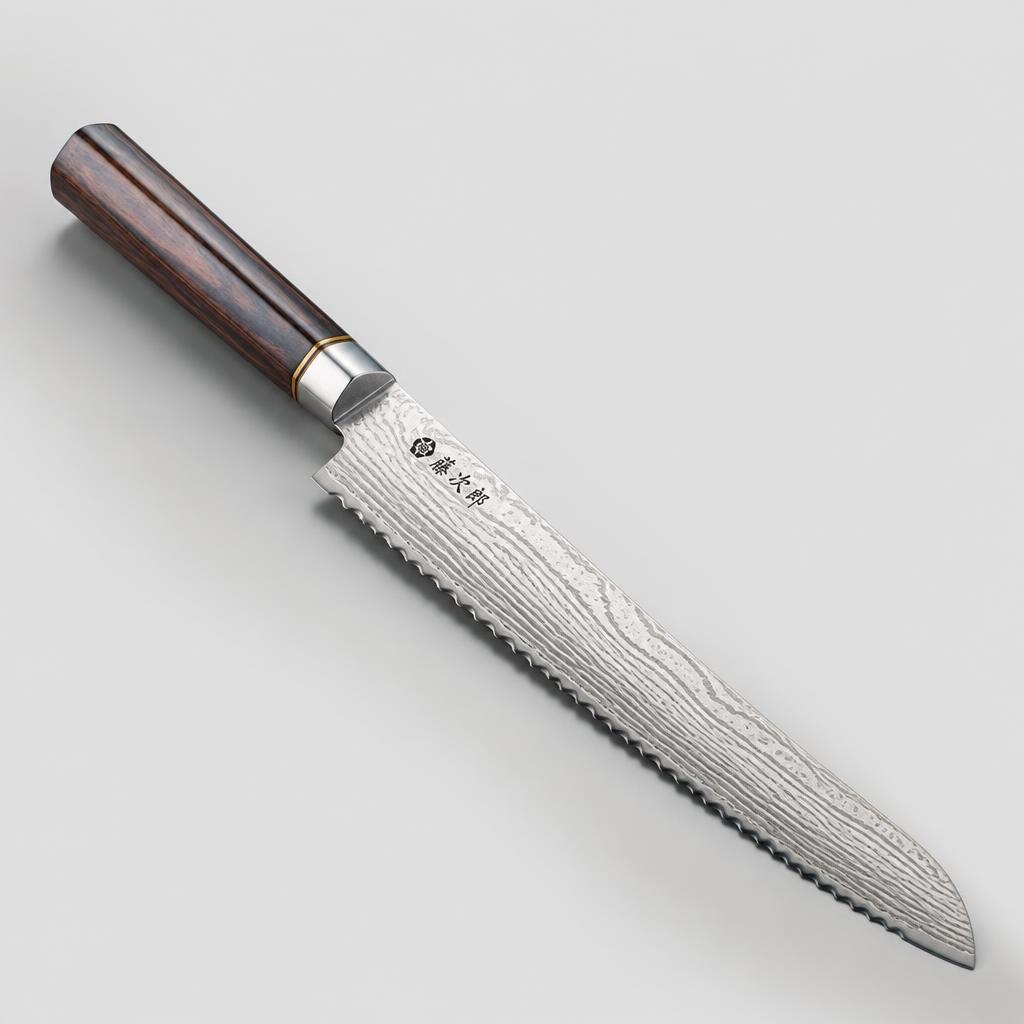 Damascus Bread Knife 23cm